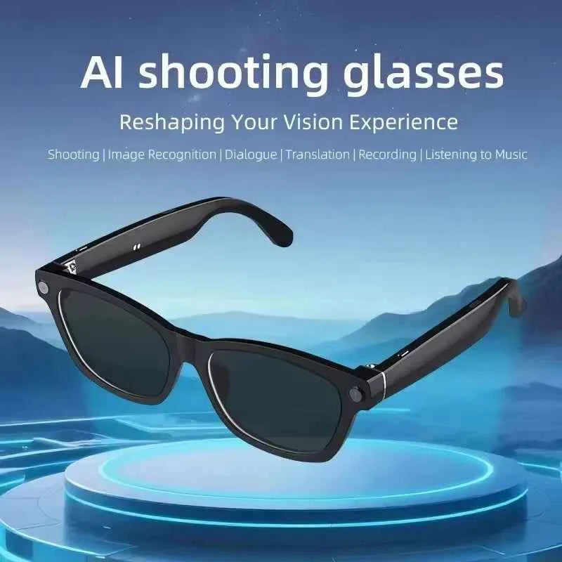 Lenovo AI Smart Glasses AI Translation 8MP HD Camera 4K Shooting Image Bluetooth Call Recording Music Smart Sunglasses 2026 New