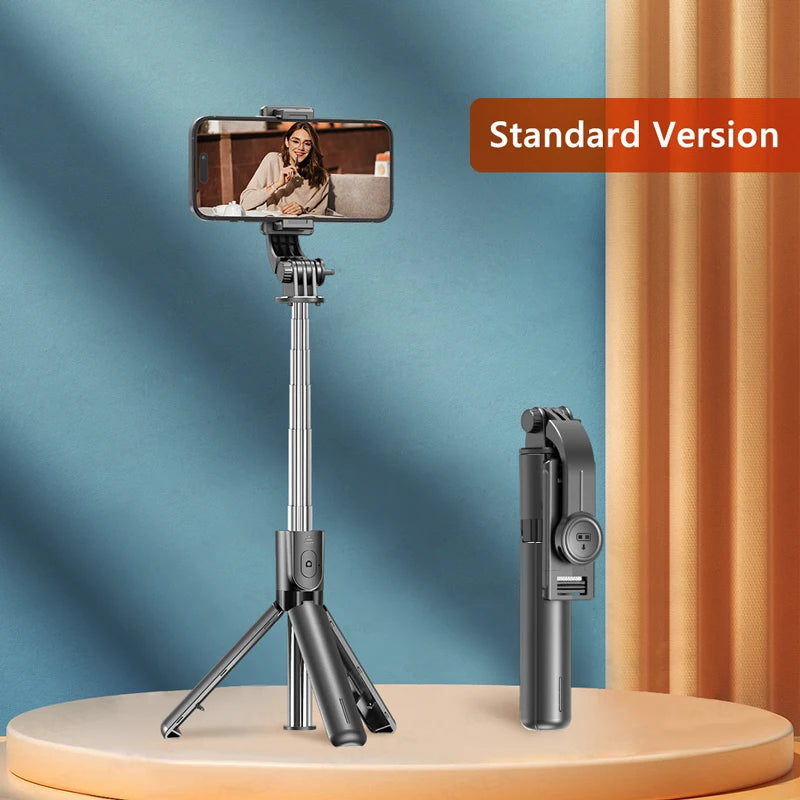 Versatile Selfie Stick Tripod with Bluetooth Remote & Fill Light