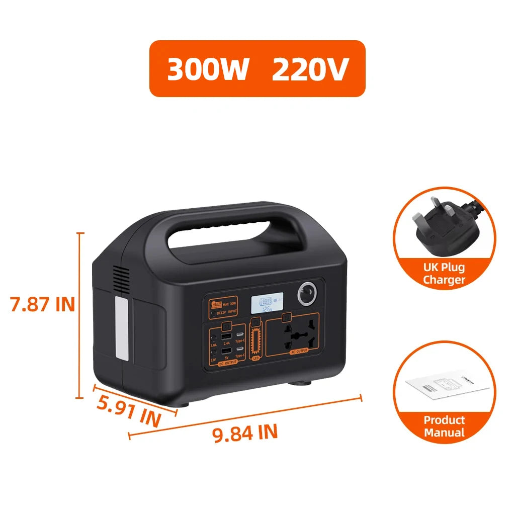 Premium 150W Portable Power Station - Solar Generator for Camping