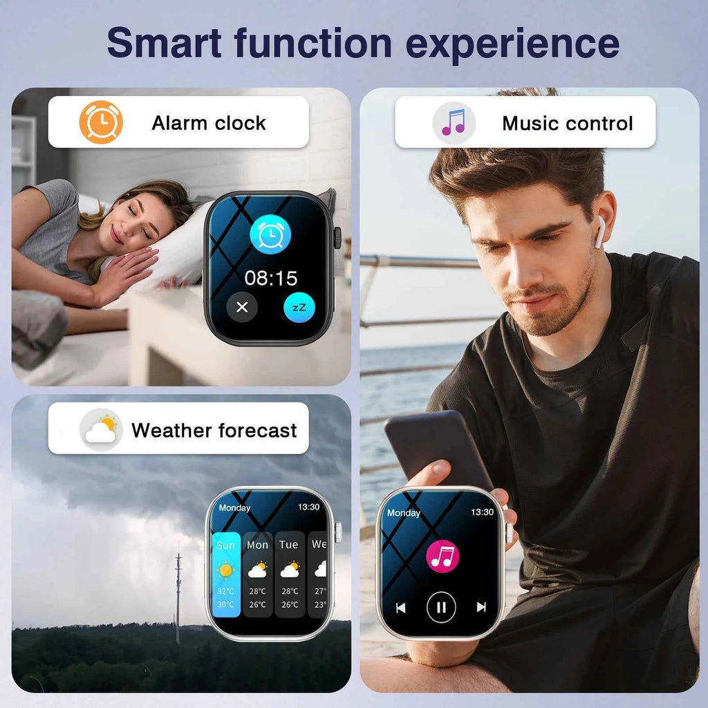 Smart Watch with 2.02-Inch HD Display - Premium Fitness Tracker