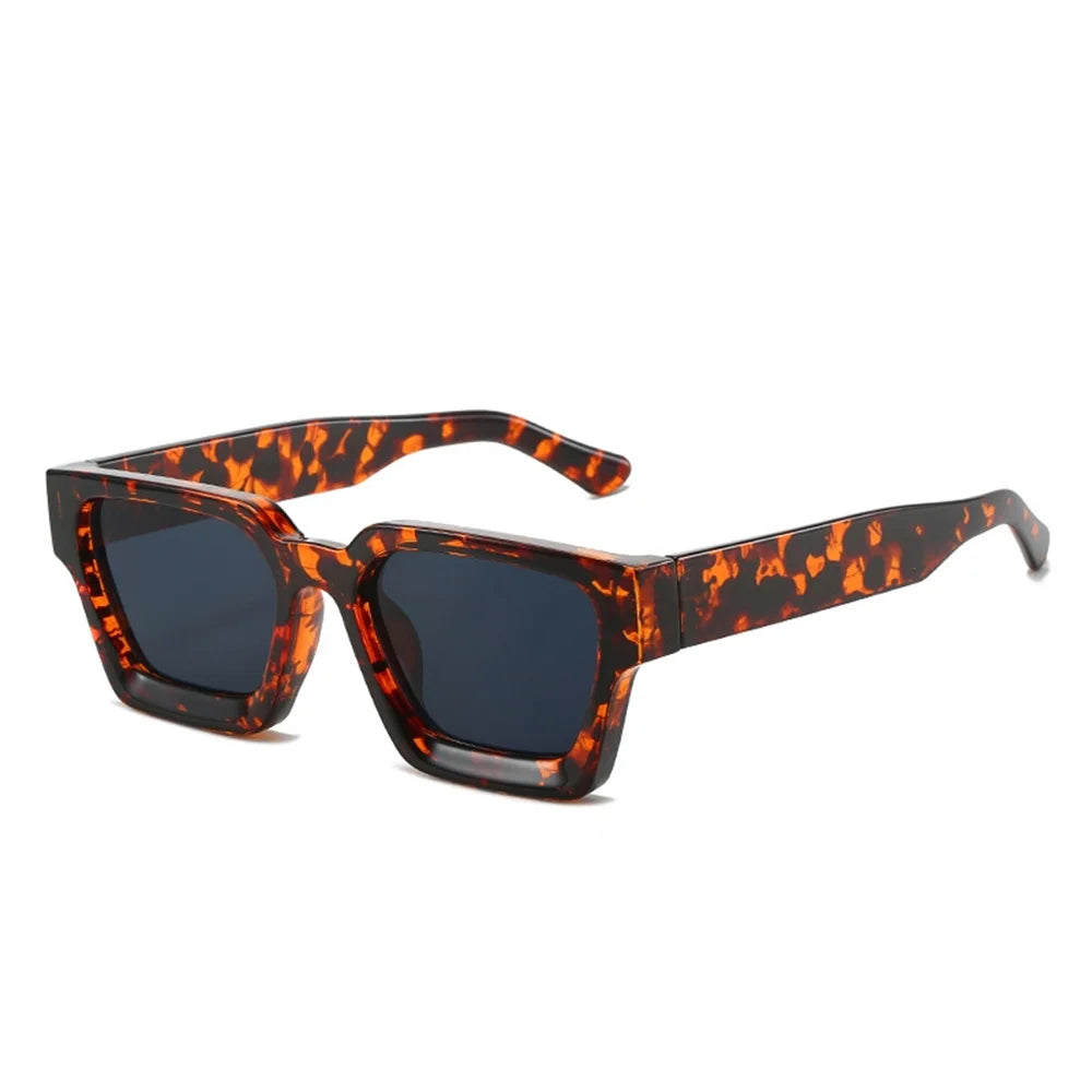 Designer Square Frame Sunglasses - UV400 Retro Shades