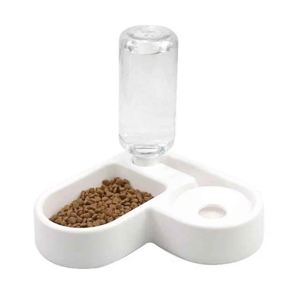 500ml Pet Automatic Feeder Small Bowl Drinkable Portable Cat and Dog Food Bowl Living Room Bedroom Pet Products  Pet Items