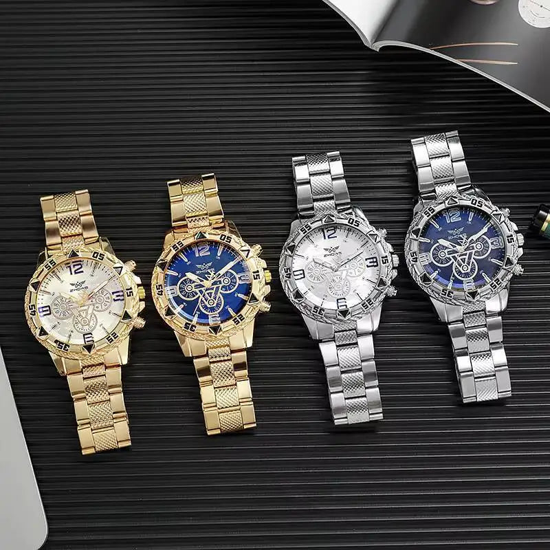 Elegant Men's Business Quartz Watch - Large Dial