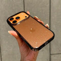Luxury Transparent Glitter iPhone Case - Shockproof TPU Cover