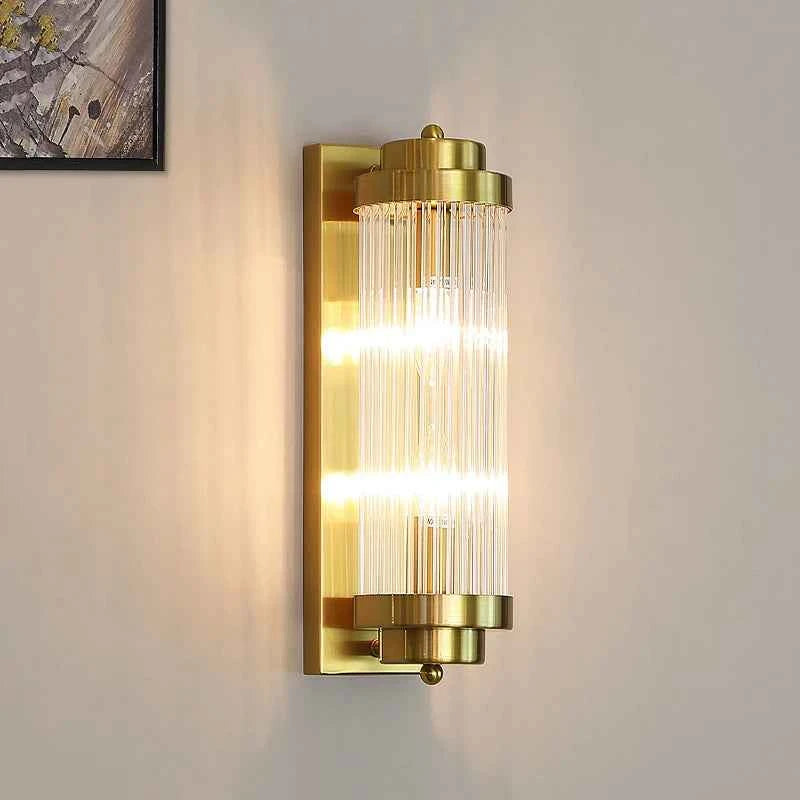 Elegant Modern Wall Sconce - Brushed Gold LED Lamp