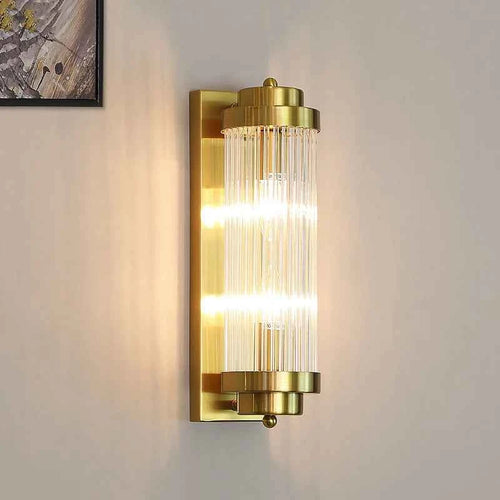 Elegant Modern Wall Sconce - Brushed Gold LED Lamp