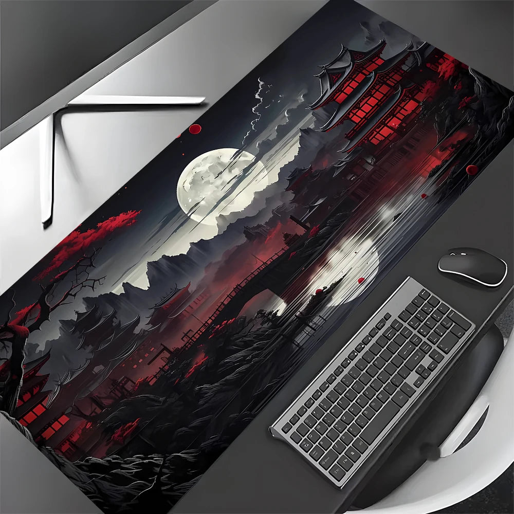 Premium Large Mouse Pad - Anti-Slip Art Landscape Desk Mat