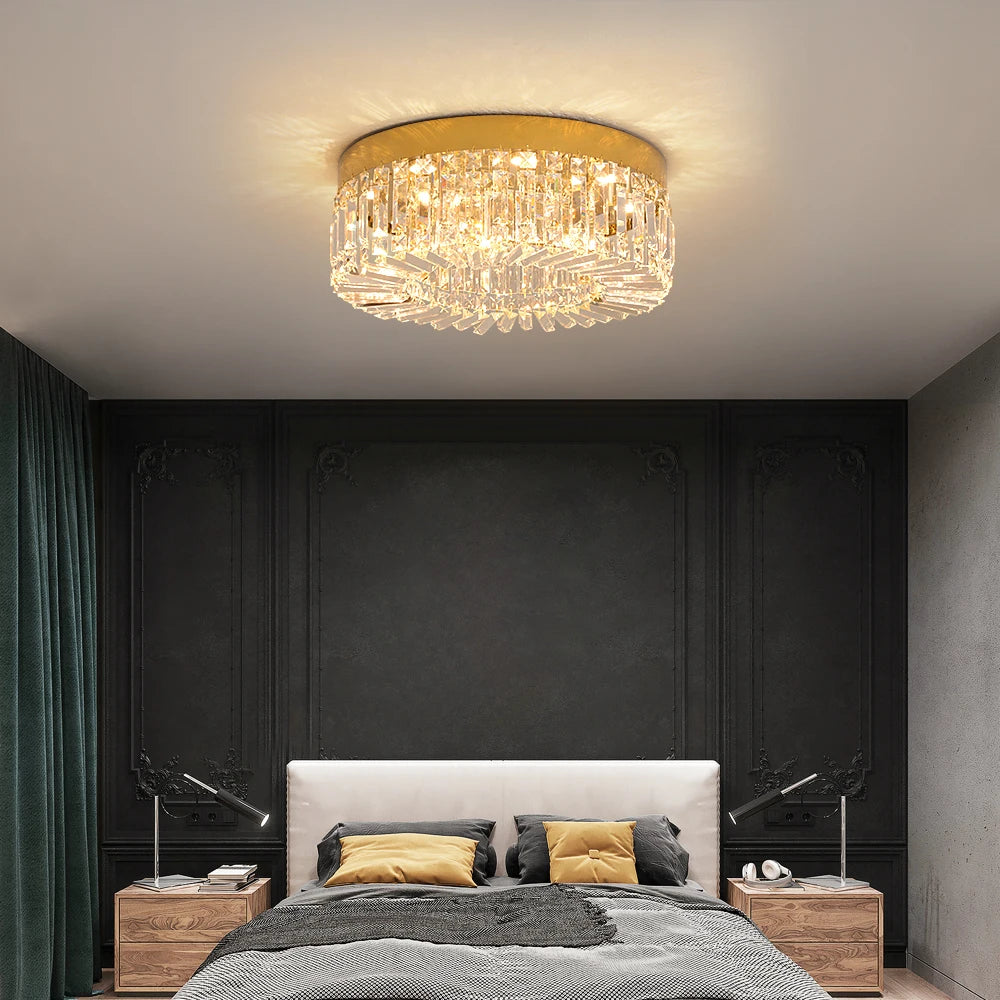 Elegant Modern Crystal Chandelier - LED Ceiling Light