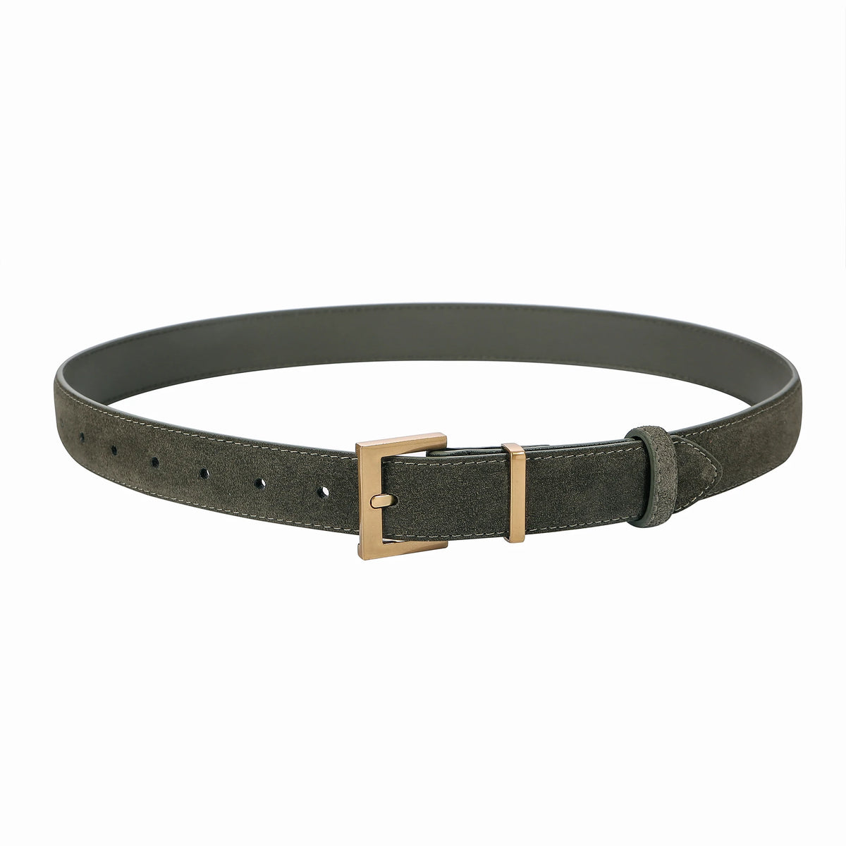 Luxury Cowhide Leather Belt - Adjustable Square Buckle