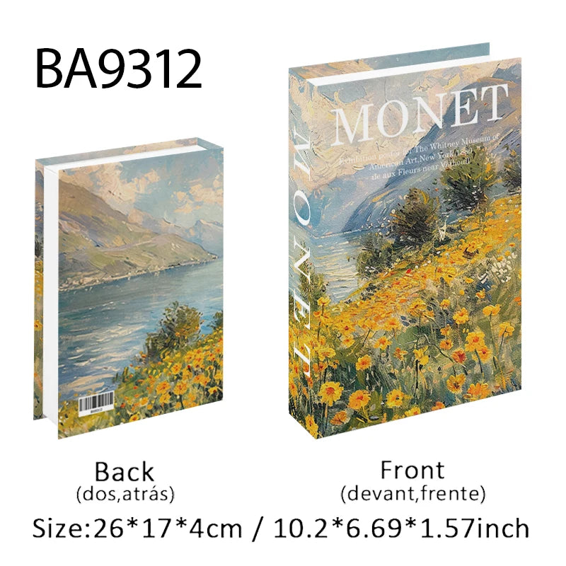 Elegant Luxury Decorative Books - Van Gogh Monet Picasso Series