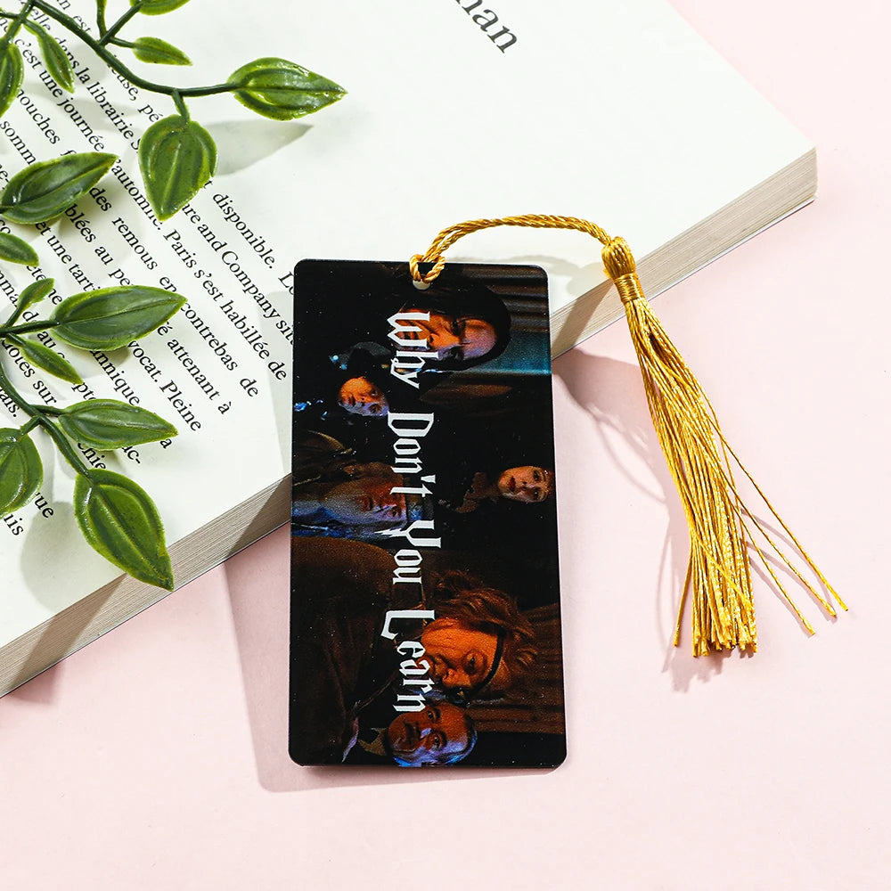 Harry Potter Deathly Hallows Bookmark - Premium Black & White Page Marker