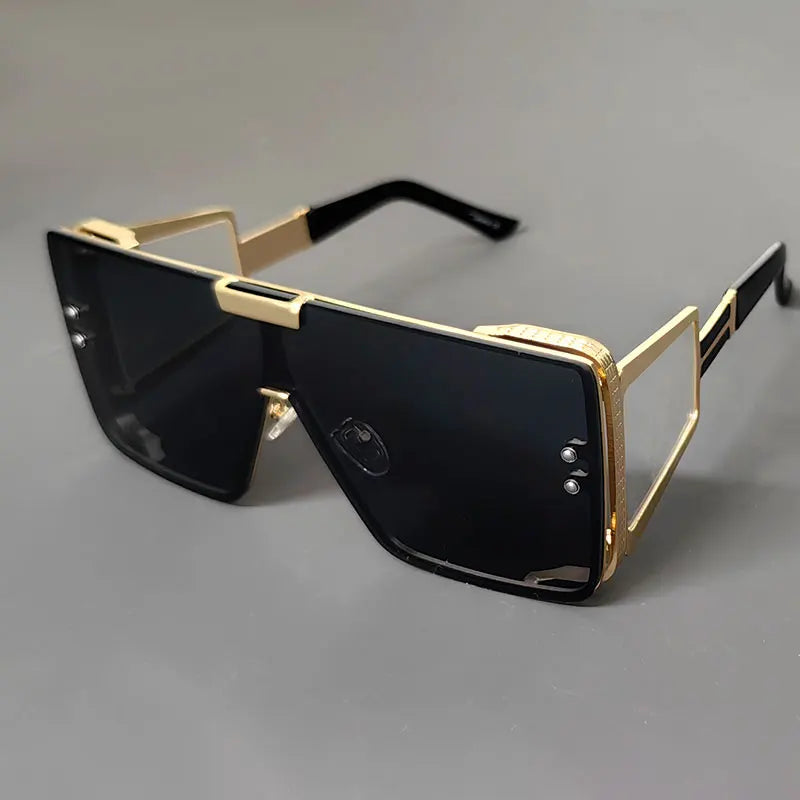 Vintage Square Sunglasses - Luxury UV400 Fashion Shades