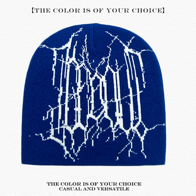Premium Spider Web Beanie - Versatile Streetwear Knit Hat
