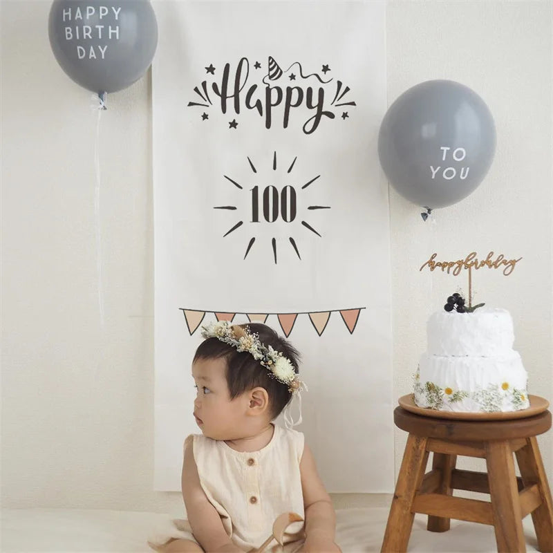 Premium Birthday Backdrop Tapestry - Festive Home Decor