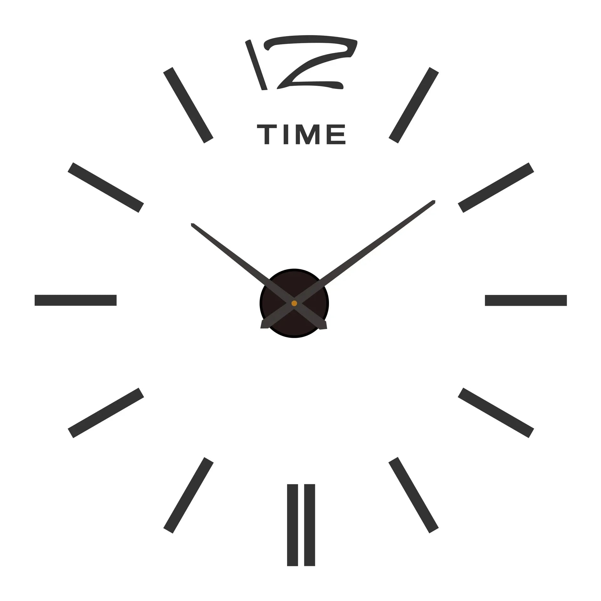 Elegant Modern Large Wall Clock - 3D DIY Quartz Design
