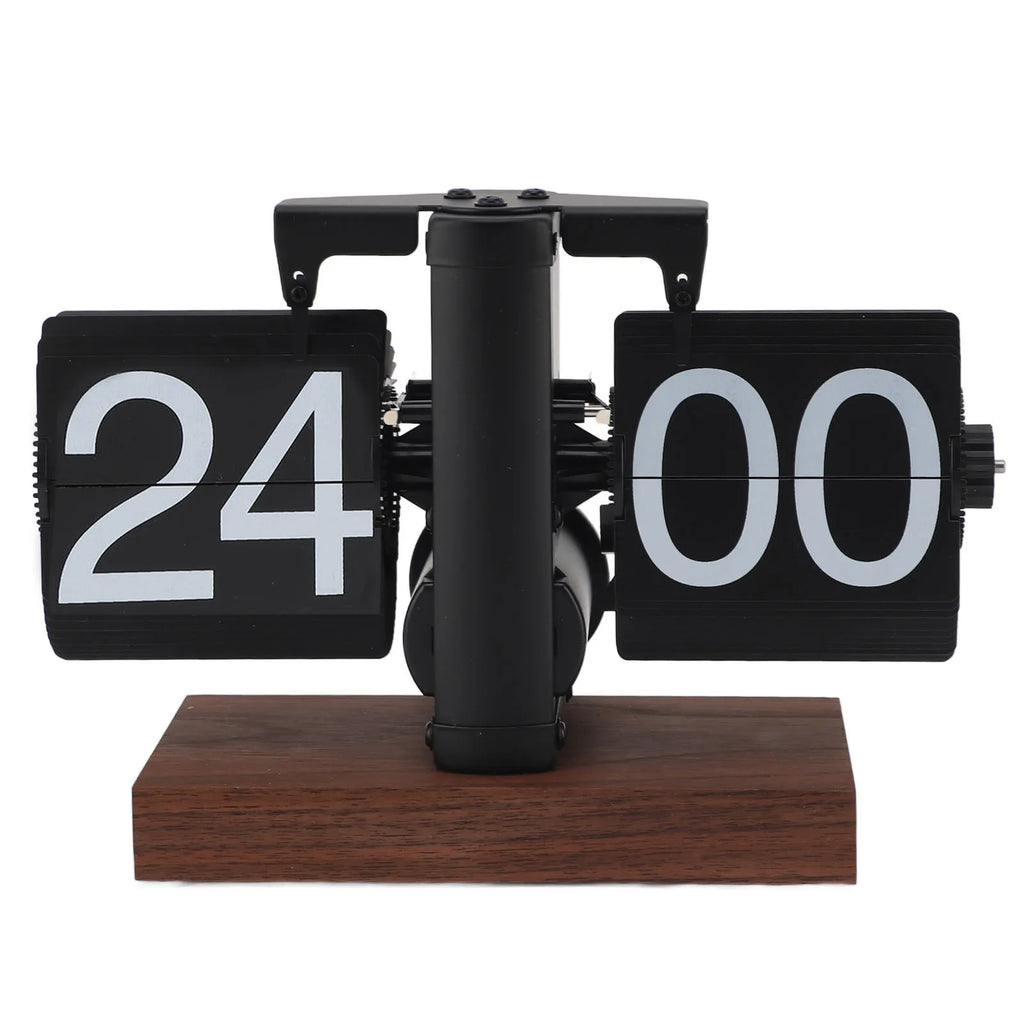 Elegant Vintage Auto Desk Clock - Rotary Knob Design