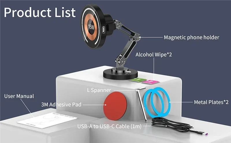Premium Magnetic Car Wireless Charger Stand