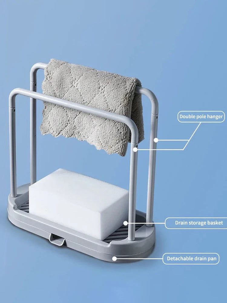 Premium Kitchen Cloth Rack - Double-Layer Drainer