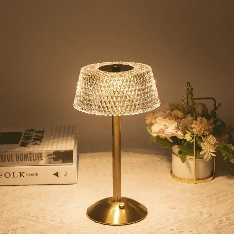 Luxury Rechargeable LED Table Lamp - Tricolor Touch Control