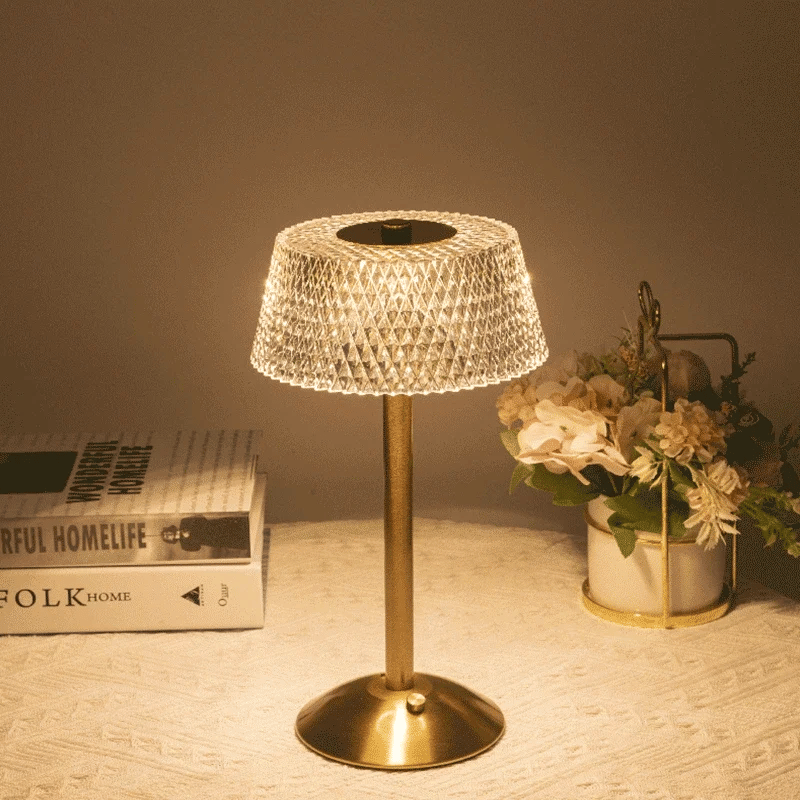 Luxury Rechargeable LED Table Lamp - Tricolor Touch Control
