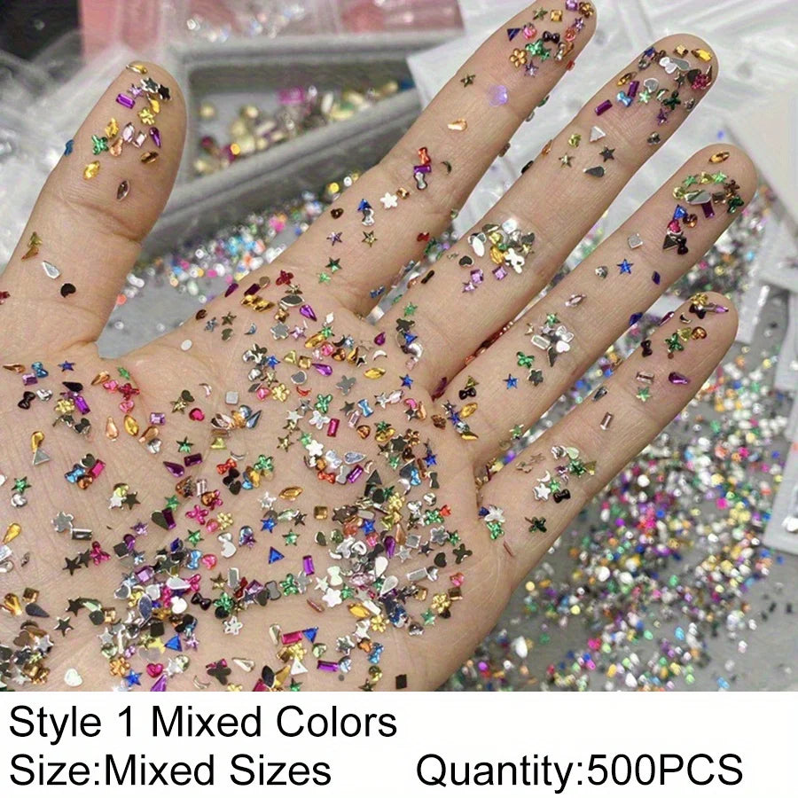 Luxury Nail Art Rhinestones - Crystal Resin Flatback Diamonds
