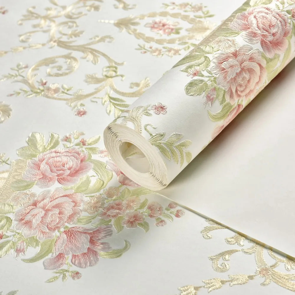 Elegant 3D Flower Wall Stickers - Self-Adhesive Decor