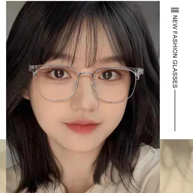 Premium Polygon Eyeglasses - Anti Blue Light Metal Frame