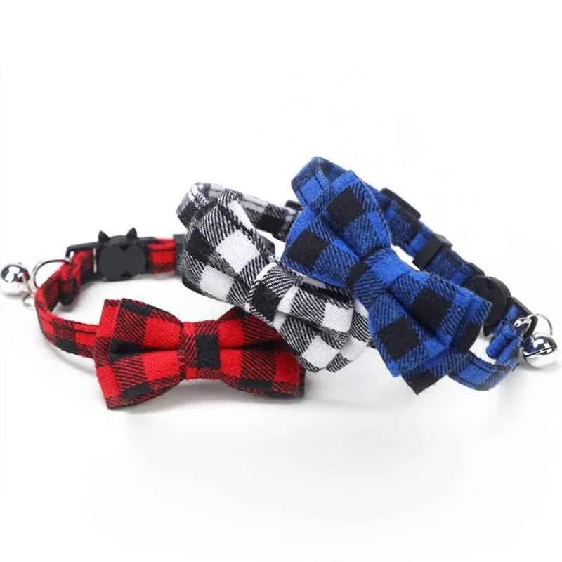 Elegant Cat Collar Bow Tie with Bell