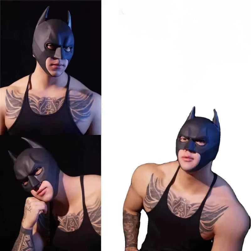 Premium Bat Superhero Mask - Dark Knight Cosplay Cowl