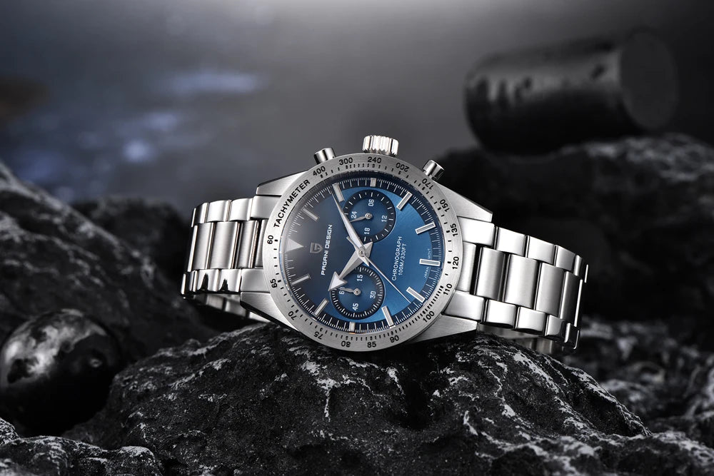 Luxury Men's Quartz Watch - Chronograph Sapphire