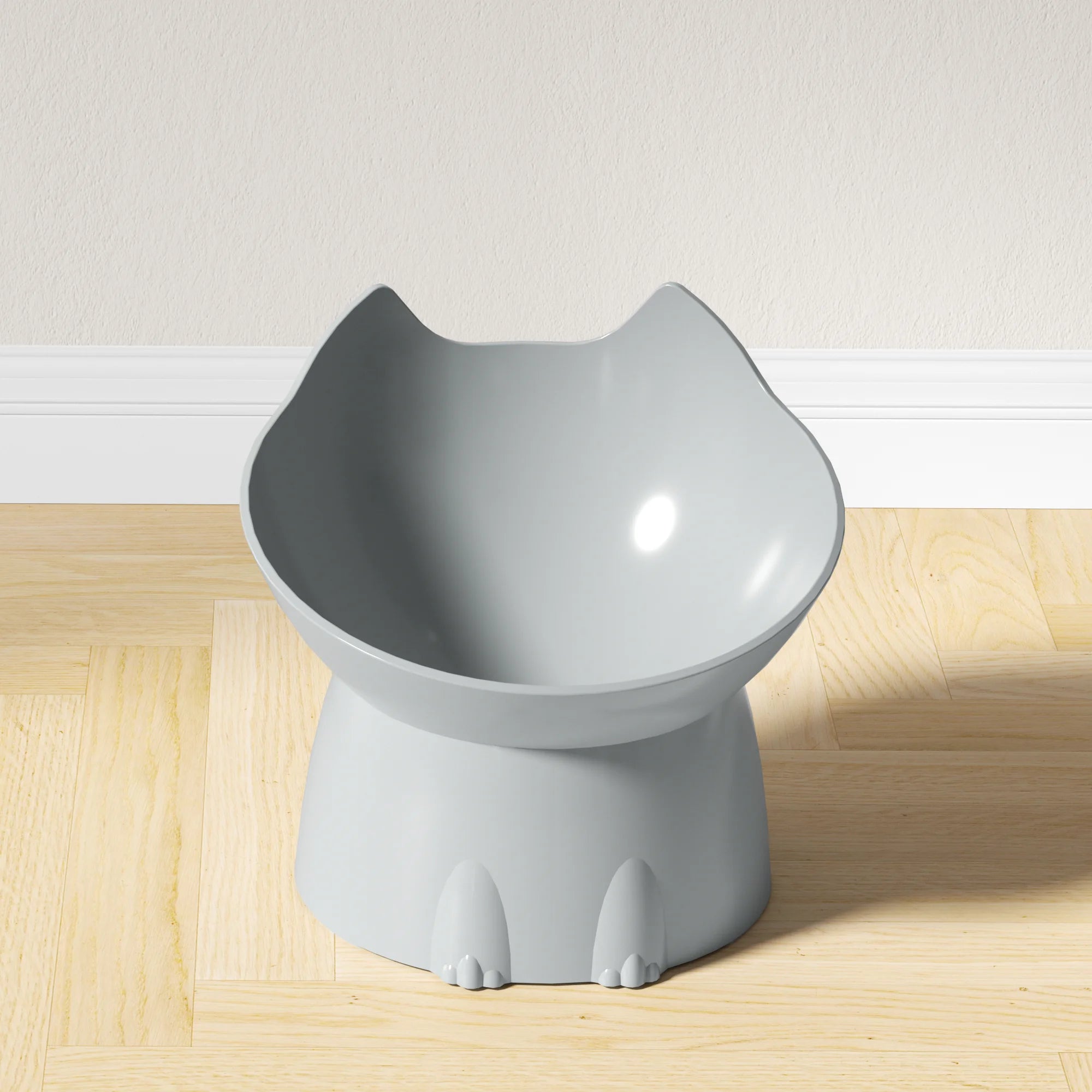 Premium Elevated Cat Bowl - Anti-Tip Tilted Design