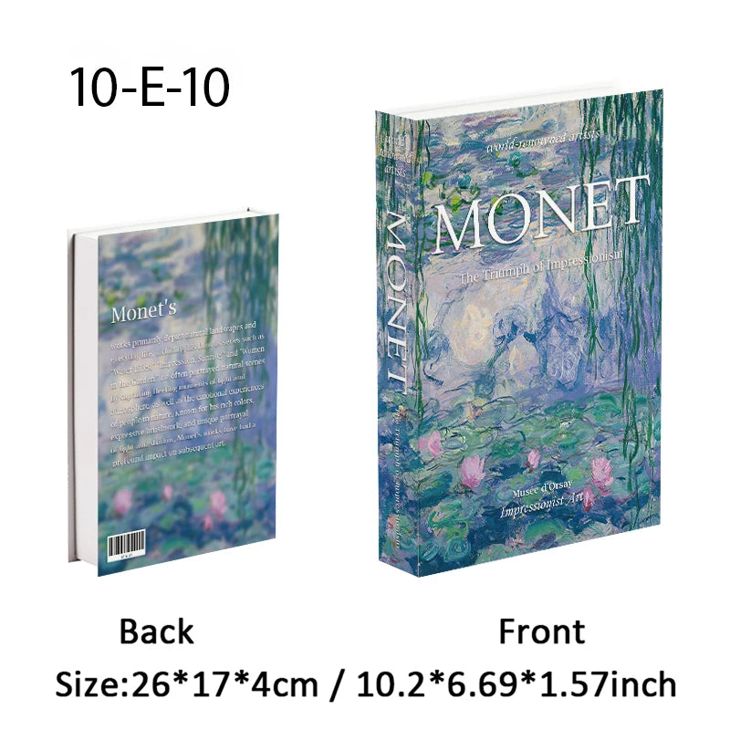 Elegant Luxury Decorative Books - Van Gogh Monet Picasso Series