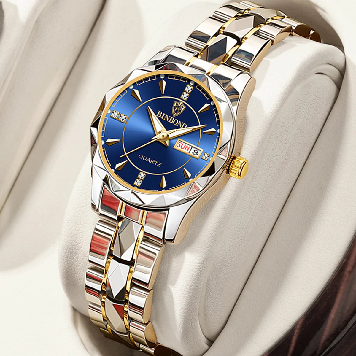 Luxury Women's Quartz Watch - Waterproof Stainless Steel