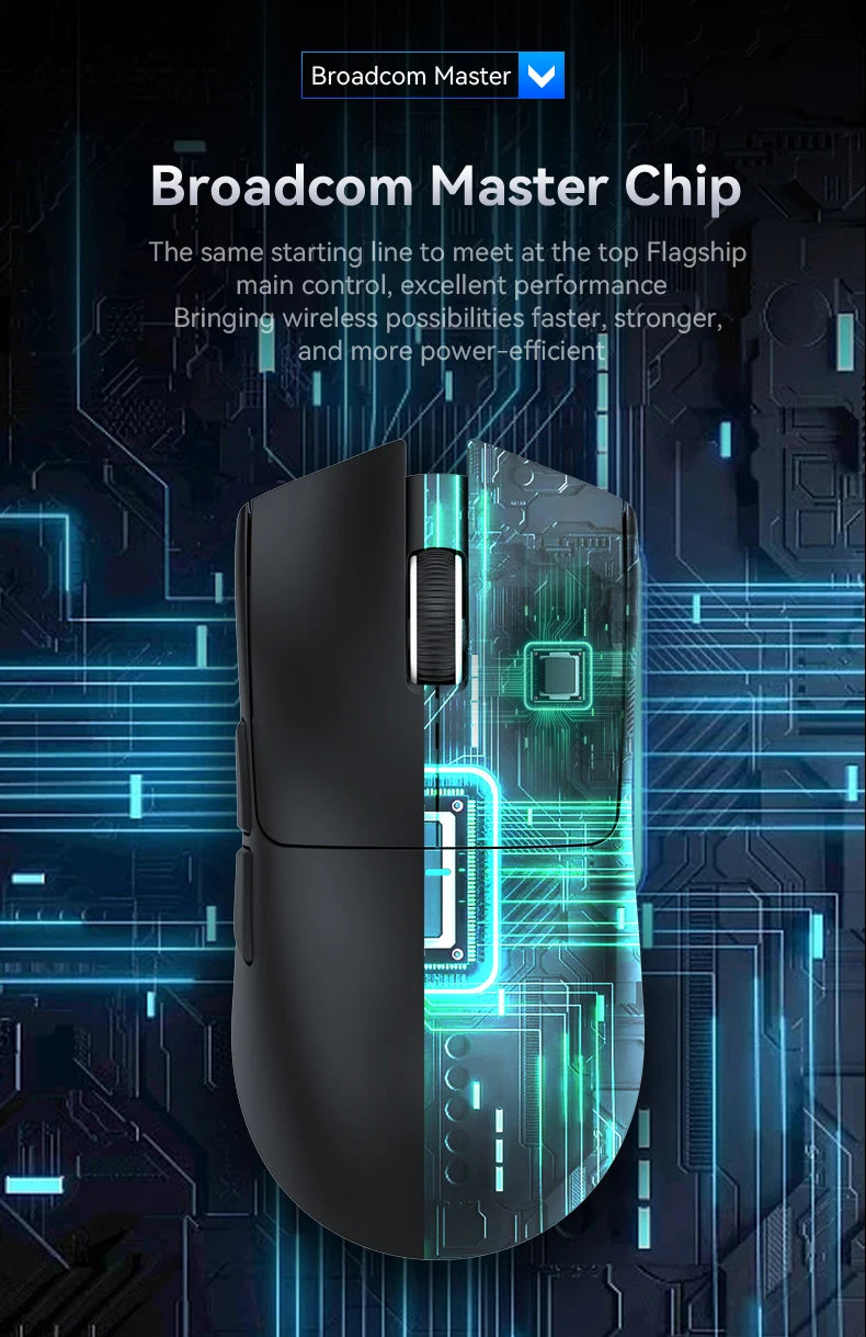 Premium Wireless Gaming Mouse with Dock - RGB & Macro