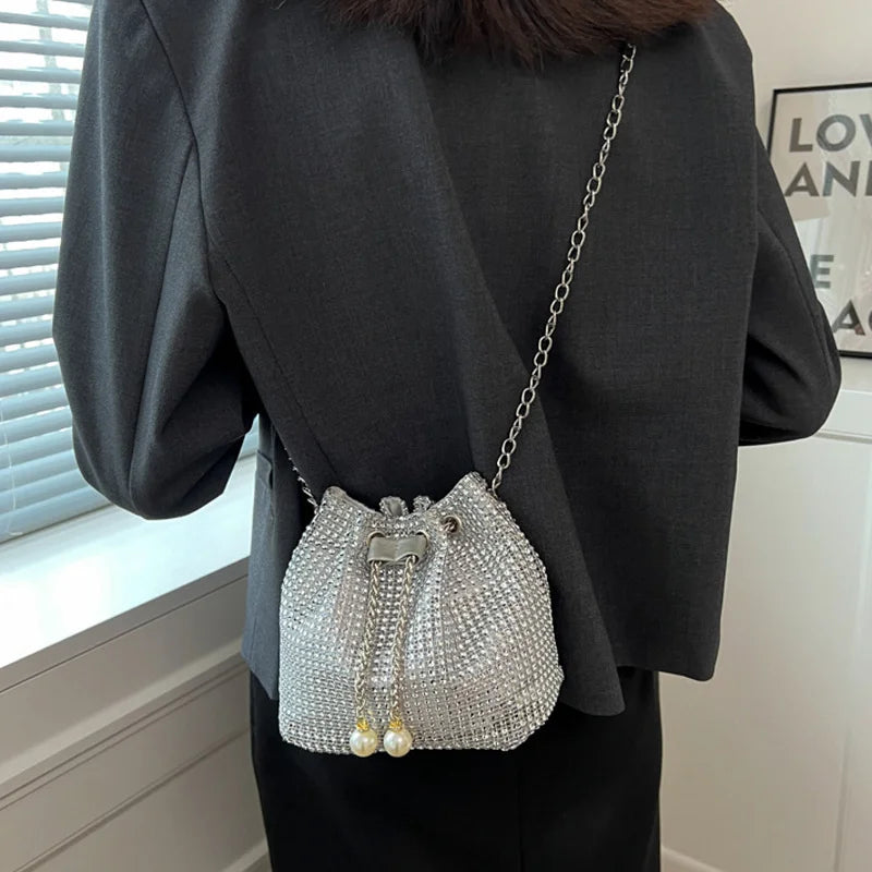 Elegant Rhinestone Crossbody Bag - Sparkle & Shine