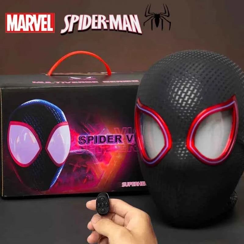 Ultimate Spiderman Moving Eyes Mask - Electronic Cosplay Headgear