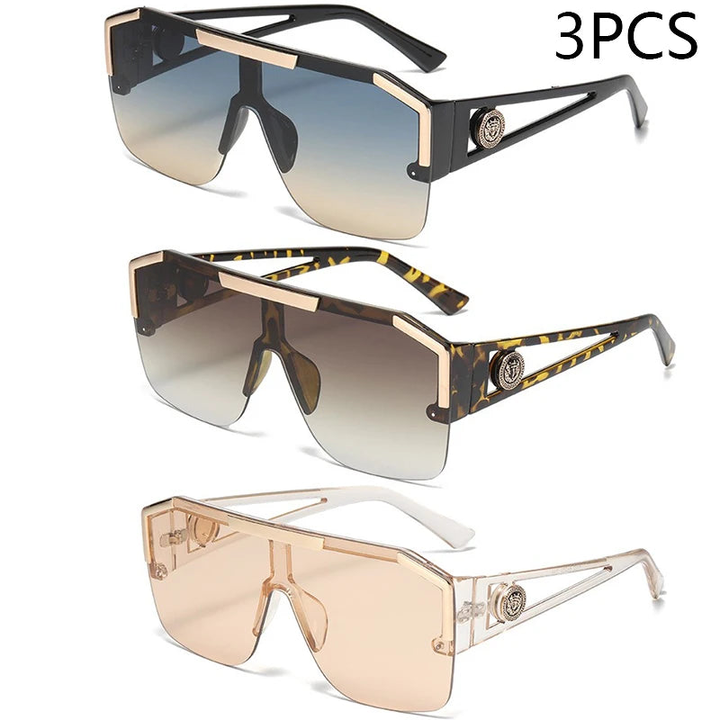 Premium Oversized Square Sunglasses - UV400 Gradient Lenses