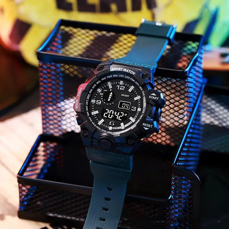 Premium Men's Sports Watch - Waterproof Digital Fitness Tracker