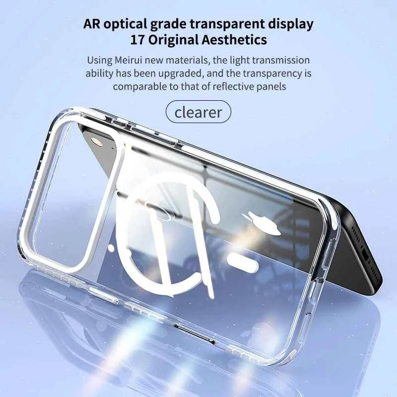 Luxury MagSafe Clear Cover - Slim Wireless Charging Case