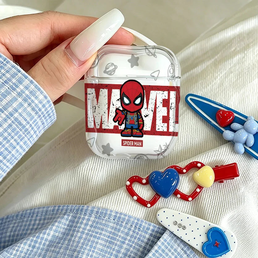 Premium Spiders-Man 3D Wave Silicone Case for AirPods