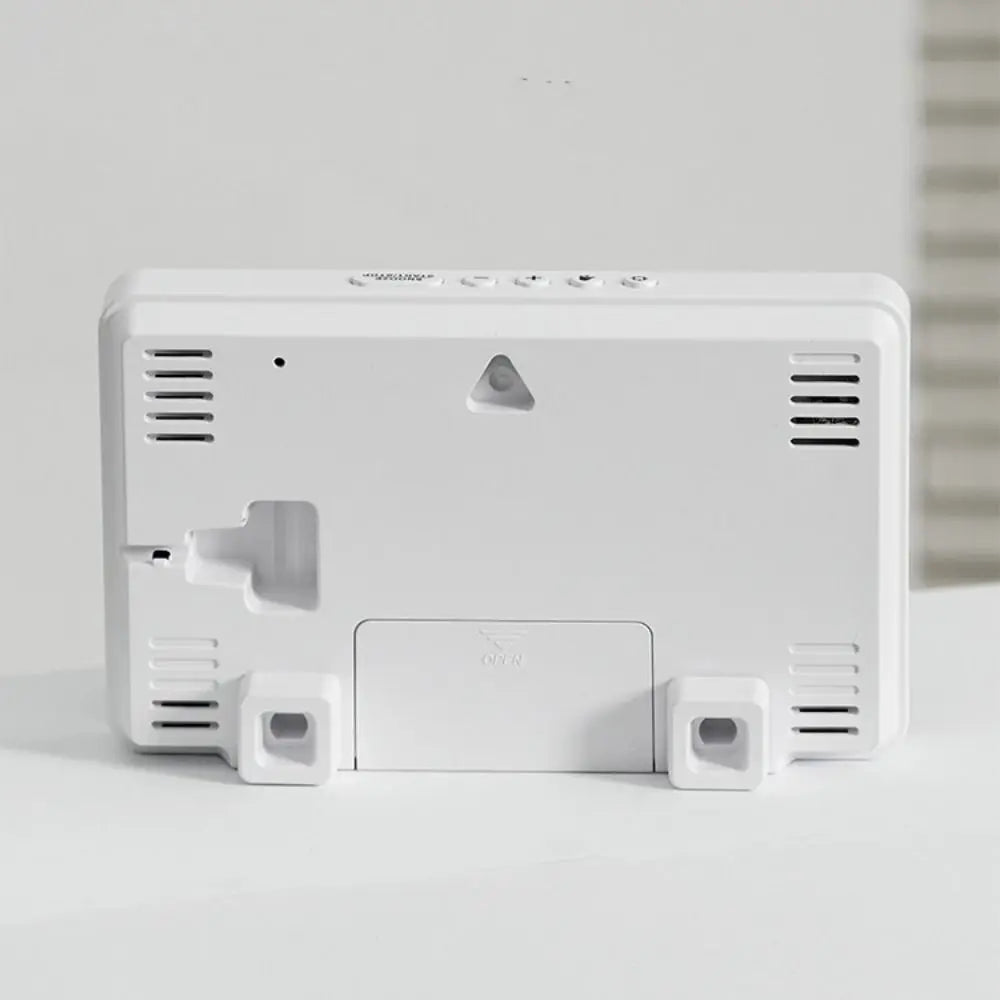Premium Digital LED Wall Clock - Voice Control & Temperature Display