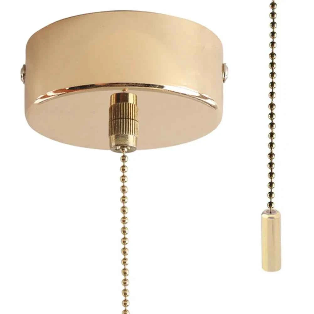 Luxury Pull Cord Light Switch - Modern Gold Bathroom Decor