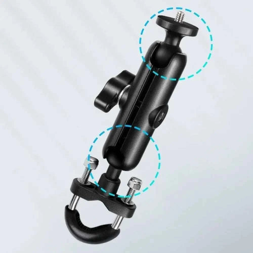 Durable Motorcycle Camera Mount - Secure Aluminum Alloy Pan Tilt Bracket