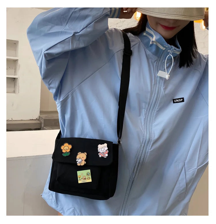 Premium Japanese Harajuku Bag - Versatile Student Crossbody
