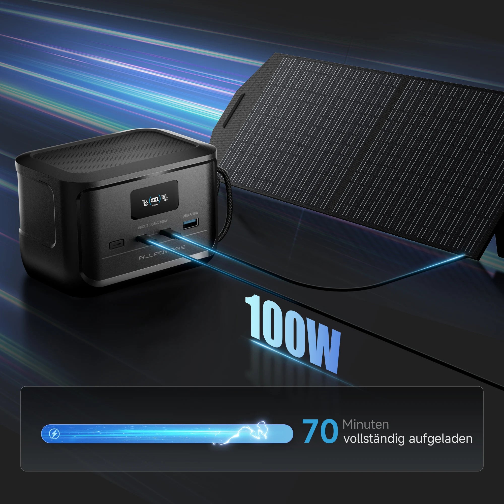 Premium Portable Power Bank 31000mAh LiFePO4 with 128W Output