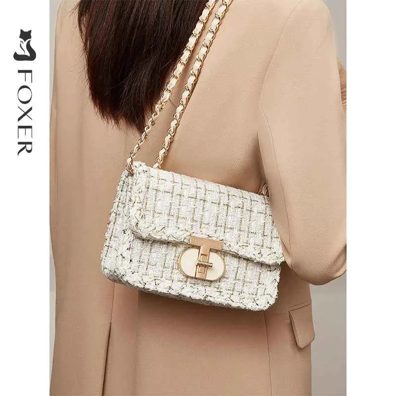 Elegant Chain Shoulder Bag - Sequined Embellishments