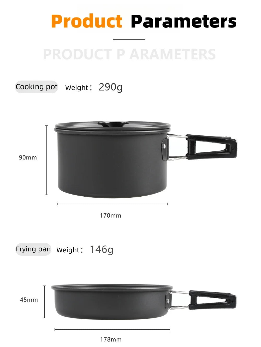 Premium Portable Camping Cookware Set - Durable Outdoor Gear