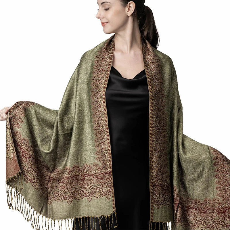 Luxury Cashmere Pashmina Shawl - Elegant Winter Wrap