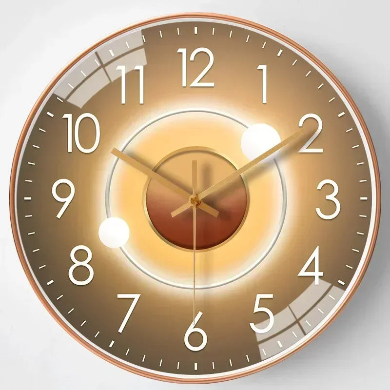 Elegant Silent Modern Wall Clock - Non-Ticking Design
