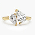 Classic Zircon Water Drop Ring in 925 Sterling Silver